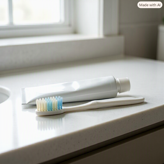 Gift: toothbrush-n-toothpaste